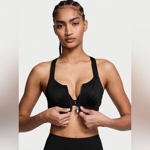Victoria Secret Front Clip Sports Bra Black